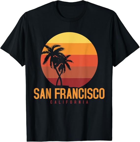 San Francisco California Retro Gift TShirt Clothing